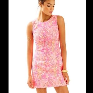 Lilly Pulitzer Mila Shift Dress, Pink Flamingo, 2
